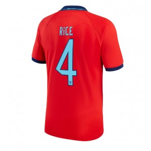 England Declan Rice #4 Udebanetrøje VM 2022 Kort ærmer